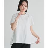 ペプラムフリルデザインTシャツ | ad thie | 詳細画像16 