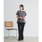 ペプラムフリルデザインTシャツ | ad thie | 詳細画像2 
