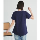 ペプラムフリルデザインTシャツ | ad thie | 詳細画像24 