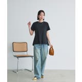 ペプラムフリルデザインTシャツ | ad thie | 詳細画像31 