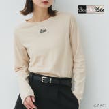 【2025SS新作】ロゴ刺繍スムースロングTシャツ | ad thie | 詳細画像1 