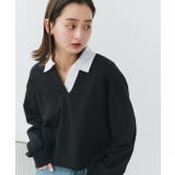 ポロカラースウェットプルオーバー | ad thie | 詳細画像14