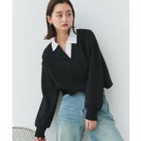 ポロカラースウェットプルオーバー | ad thie | 詳細画像15