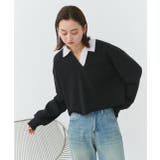 ポロカラースウェットプルオーバー | ad thie | 詳細画像17