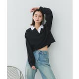 ポロカラースウェットプルオーバー | ad thie | 詳細画像21