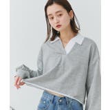 ポロカラースウェットプルオーバー | ad thie | 詳細画像24