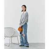 ポロカラースウェットプルオーバー | ad thie | 詳細画像25