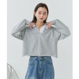 ポロカラースウェットプルオーバー | ad thie | 詳細画像27