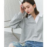 ポロカラースウェットプルオーバー | ad thie | 詳細画像30