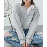 ポロカラースウェットプルオーバー | ad thie | 詳細画像31