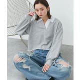 ポロカラースウェットプルオーバー | ad thie | 詳細画像32