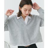 ポロカラースウェットプルオーバー | ad thie | 詳細画像36