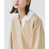 ポロカラースウェットプルオーバー | ad thie | 詳細画像46