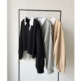 ポロカラースウェットプルオーバー | ad thie | 詳細画像63