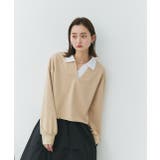 ポロカラースウェットプルオーバー | ad thie | 詳細画像66