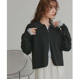 ダブルジップポロニットカーディガン | ad thie | 詳細画像15 