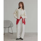 ダブルジップポロニットカーディガン | ad thie | 詳細画像2 