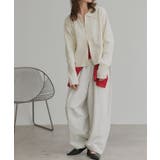 ダブルジップポロニットカーディガン | ad thie | 詳細画像4 