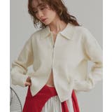 ダブルジップポロニットカーディガン | ad thie | 詳細画像5 