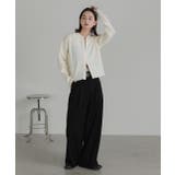 ダブルジップポロニットカーディガン | ad thie | 詳細画像8 