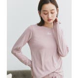 ロゴ刺繍スムースロングTシャツルームウェア | ad thie | 詳細画像21 