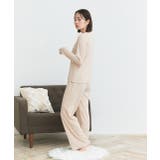 ロゴ刺繍スムースロングTシャツルームウェア | ad thie | 詳細画像23 