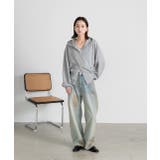 スムースダブルジップパーカールームウェア	 | ad thie | 詳細画像11 