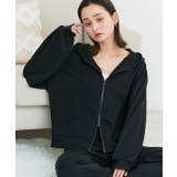 スムースダブルジップパーカールームウェア	 | ad thie | 詳細画像18 