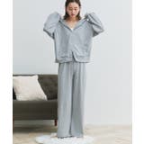 スムースダブルジップパーカールームウェア	 | ad thie | 詳細画像3 