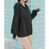 UVカットラッシュガード ハーフジップアノラックパーカー | ad thie | 詳細画像4 