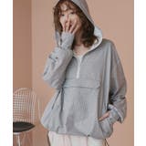 チェック×オフホワイト | UVカットラッシュガード ハーフジップアノラックパーカー | ad thie