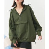 カーキ | UVカットラッシュガード ハーフジップアノラックパーカー | ad thie