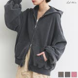 スノーウォッシュ加工 ダブルジップパーカー | ad thie | 詳細画像1 