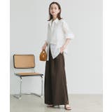 フロントタックイージーワイドパンツ | ad thie | 詳細画像32 