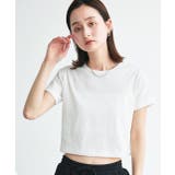ショート丈シアーシャツ 半袖リブTシャツセット | ad thie | 詳細画像10 