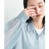 ショート丈シアーシャツ 半袖リブTシャツセット | ad thie | 詳細画像15 