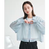 ショート丈シアーシャツ 半袖リブTシャツセット | ad thie | 詳細画像17 