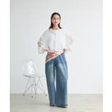 ショート丈シアーシャツ 半袖リブTシャツセット | ad thie | 詳細画像20 