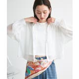 ショート丈シアーシャツ 半袖リブTシャツセット | ad thie | 詳細画像24 