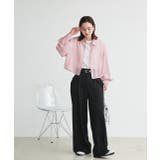 ショート丈シアーシャツ 半袖リブTシャツセット | ad thie | 詳細画像25 