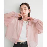 ショート丈シアーシャツ 半袖リブTシャツセット | ad thie | 詳細画像28 