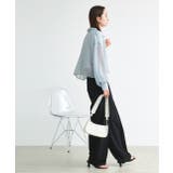 ショート丈シアーシャツ 半袖リブTシャツセット | ad thie | 詳細画像3 