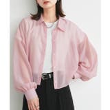 ショート丈シアーシャツ 半袖リブTシャツセット | ad thie | 詳細画像32 