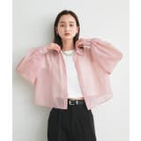 ショート丈シアーシャツ 半袖リブTシャツセット | ad thie | 詳細画像34 