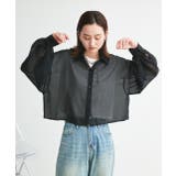 ショート丈シアーシャツ 半袖リブTシャツセット | ad thie | 詳細画像40 