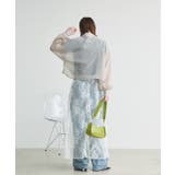 ショート丈シアーシャツ 半袖リブTシャツセット | ad thie | 詳細画像45 