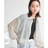 ショート丈シアーシャツ 半袖リブTシャツセット | ad thie | 詳細画像47 