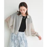 ショート丈シアーシャツ 半袖リブTシャツセット | ad thie | 詳細画像49 