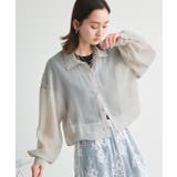 ショート丈シアーシャツ 半袖リブTシャツセット | ad thie | 詳細画像54 