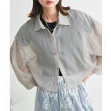 ショート丈シアーシャツ 半袖リブTシャツセット | ad thie | 詳細画像55 